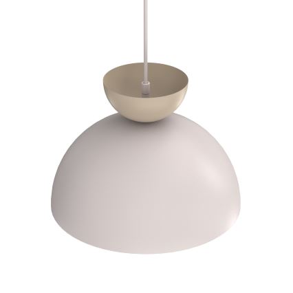 Luster na sajli NEVIS 1xE27/15W/230V, prečnik 29 cm, krem