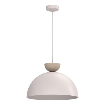 Luster na sajli NEVIS 1xE27/15W/230V, prečnik 38 cm, krem