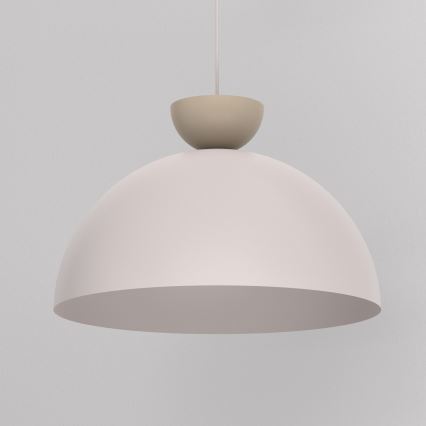 Luster na sajli NEVIS 1xE27/15W/230V, prečnik 50 cm, krem boje