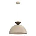Luster na sajli NEVIS 1xE27/15W/230V Ø 38 cm bež