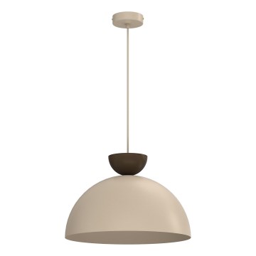 Luster na sajli NEVIS 1xE27/15W/230V Ø 38 cm bež