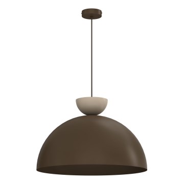 Luster na sajli NEVIS 1xE27/15W/230V, Ø 50 cm, braon