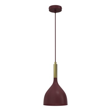 Luster na sajli NOAK 1xE27/15W/230V burgund