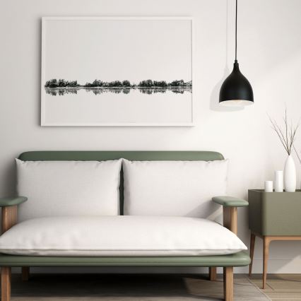 Luster na sajli NOAK 1xE27/15W/230V, crne boje