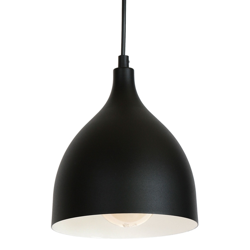 Luster na sajli NOAK 1xE27/15W/230V, crne boje