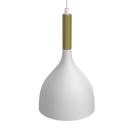 Luster na sajli NOAK 2xE27/15W/230V beli/zlatni