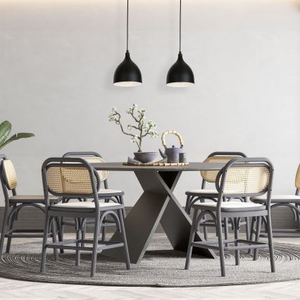 Luster na sajli NOAK 2xE27/15W/230V crna