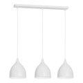 Luster na sajli NOAK 3xE27/15W/230V bela