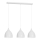 Luster na sajli NOAK 3xE27/15W/230V bela