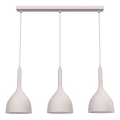Luster na sajli NOAK 3xE27/15W/230V krem boje