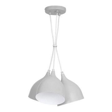 Luster na sajli NOAK 3xE27/15W/230V siv