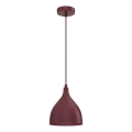 Luster na sajli NOAK CLASSIC 1xE27/15W/230V bordo