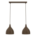 Luster na sajli NOAK CLASSIC 2xE27/15W/230V braon