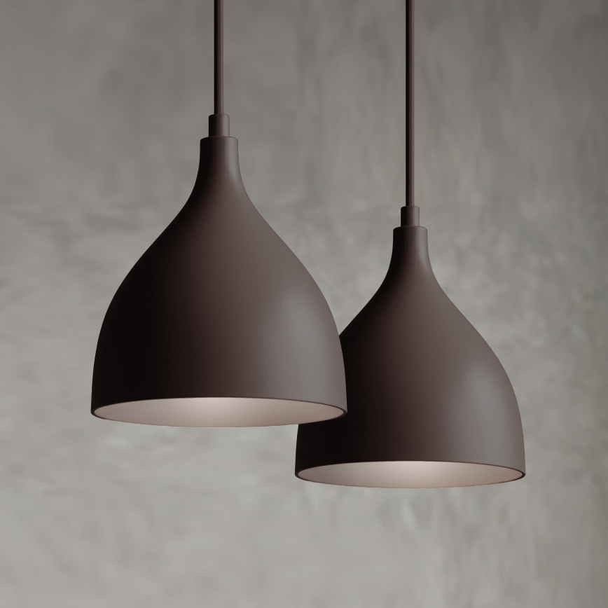 Luster na sajli NOAK CLASSIC 2xE27/15W/230V braon