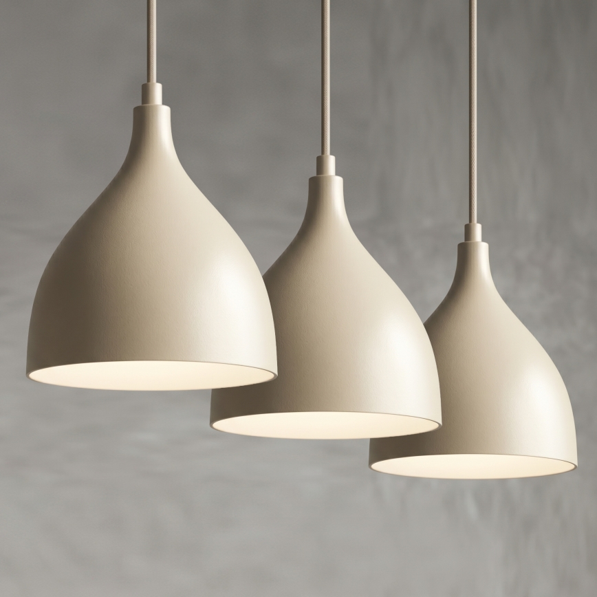 Luster na sajli NOAK CLASSIC 3xE27/15W/230V bež