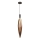 Luster na sajli NORDIC 1xG9/5W/230V crna/bakarna