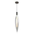 Luster na sajli NORDIC 1xG9/5W/230V crna/prozirna