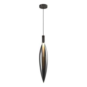 Luster na sajli NORDIC 1xG9/5W/230V crni hrom