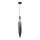 Luster na sajli NORDIC 1xG9/5W/230V crni hrom