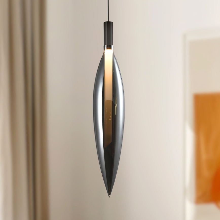 Luster na sajli NORDIC 1xG9/5W/230V crni hrom