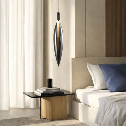 Luster na sajli NORDIC 1xG9/5W/230V crni hrom