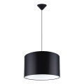 Luster na sajli NOVA 1xE27/15W/230V, prečnik 40 cm, crne boje