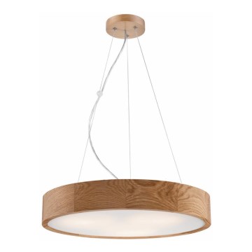 Luster na sajli OAK 3xE27/60W/230V hrast prečnik 47,5 cm
