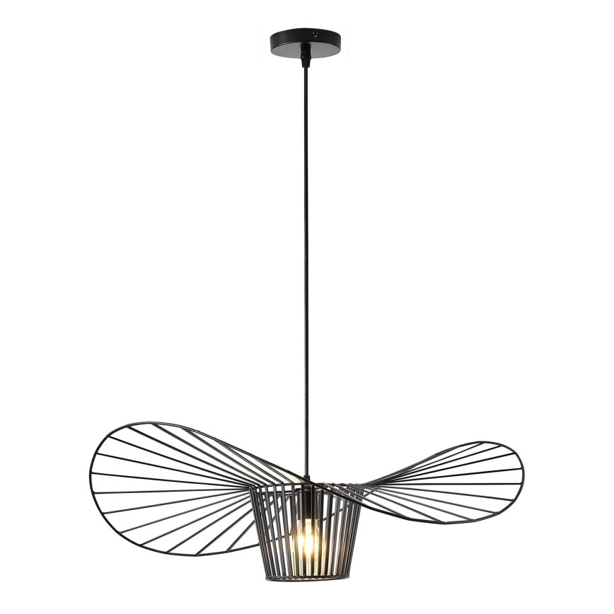 Luster na sajli OGGI 1xE27/40W/230V prečnika 60 cm, crne boje