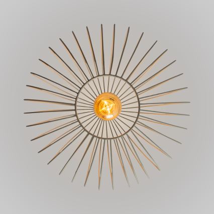 Luster na sajli OVELLA 1xE27/15W/230V, prečnik 36 cm, krem