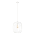 Luster na sajli OVELLA 1xE27/15W/230V prečnika 34 cm krem