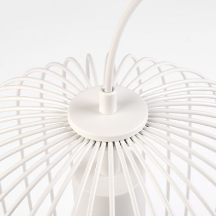 Luster na sajli OVELLA 1xE27/15W/230V prečnika 34 cm krem