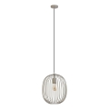 Luster na sajli OVELLA 1xE27/15W/230V Ø 34 cm, bež