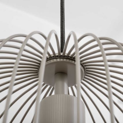 Luster na sajli OVELLA 1xE27/15W/230V Ø 34 cm, bež