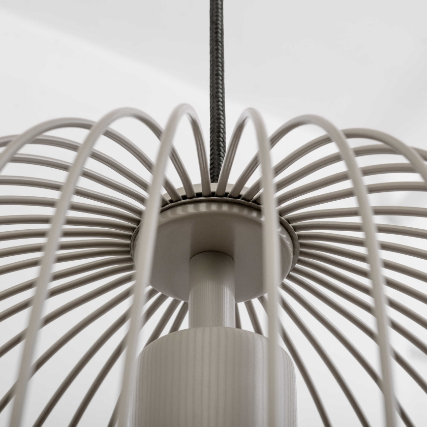 Luster na sajli OVELLA 1xE27/15W/230V Ø 34 cm, bež