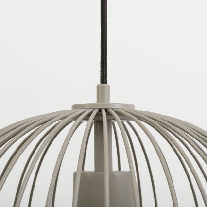 Luster na sajli OVELLA 1xE27/15W/230V Ø 34 cm, bež