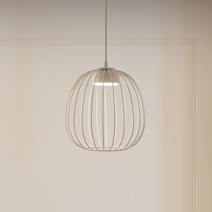 Luster na sajli OVELLA 1xGX53/10W/230V prečnik 25 cm krem boje