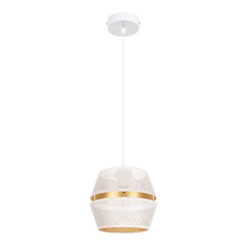Luster na sajli PARIS 1xE27/60W/230V beli/zlatni