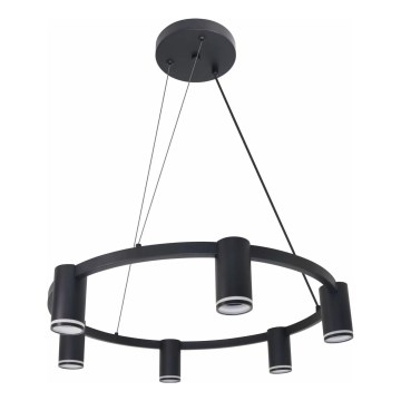 Luster na sajli PARIS 6xGU10/12W/230V crni