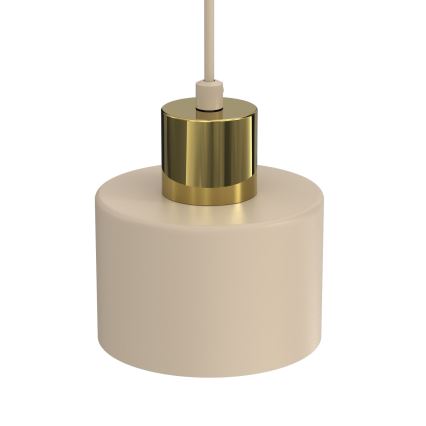Luster na sajli PARKLA 1xE27/15W/230V bež/zlatna