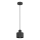 Luster na sajli PARKLA 1xE27/15W/230V crna