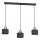 Luster na sajli PARKLA 3xE27/15W/230V crna