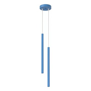 Luster na sajli PASTELO 2xG9/8W/230V, plave boje