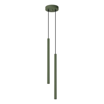 Luster na sajli PASTELO 2xG9/8W/230V zeleni