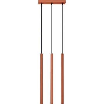 Luster na sajli PASTELO 3xG9/8W/230V crvena
