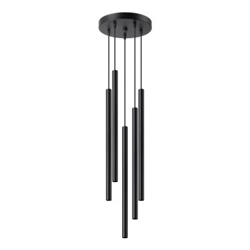 Luster na sajli PASTELO 5xG9/8W/230V crni