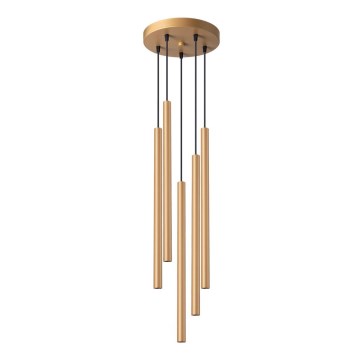 Luster na sajli PASTELO 5xG9/8W/230V zlatan