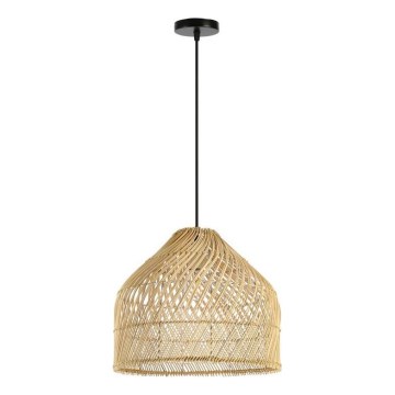 Luster na sajli PELO 1xE27/40W/230V, prečnik 40 cm, ratan