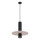 Luster na sajli PELTA 1xGU10/10W/230V crna/krem