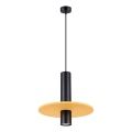 Luster na sajli PELTA 1xGU10/10W/230V crna/žuta