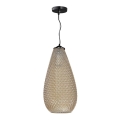 Luster na sajli PETRA 1xE27/60W/230V braon